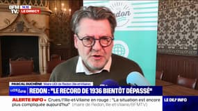 Inondations: "Nous dépasserons les niveaux de crue historiques des années 1936", estime Pascal Duchêne (maire UDI de Redon)