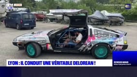 Lyon: il pilote une véritable DeLorean de course