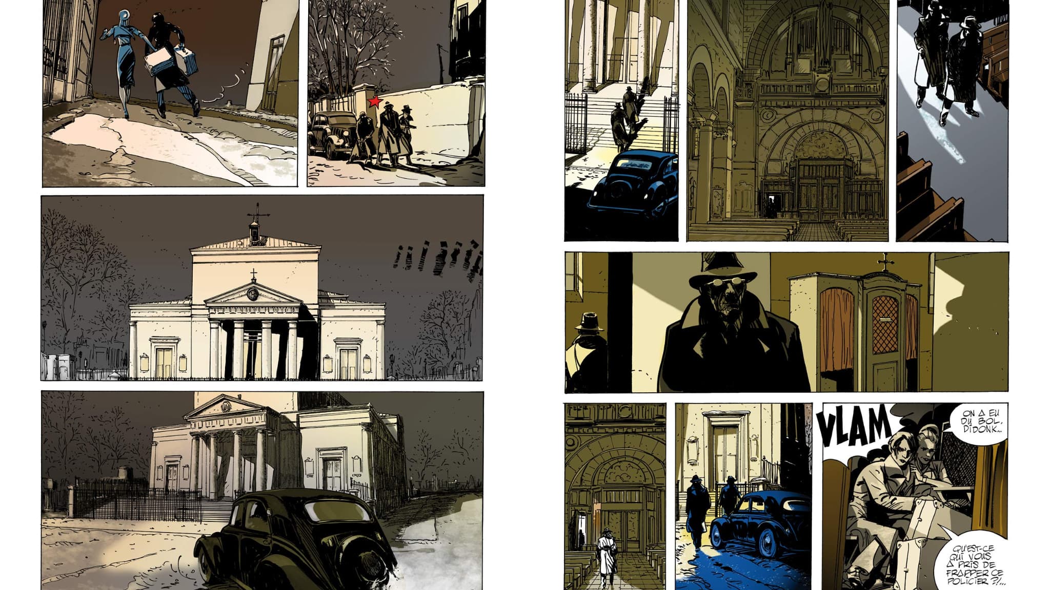 Extrait de la BD "Deux passantes dans la nuit" de Patrice Leconte