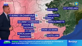 Météo Alpes du Sud: un lundi ensoleillé, jusqu'à 21°C à Gap et à Manosque