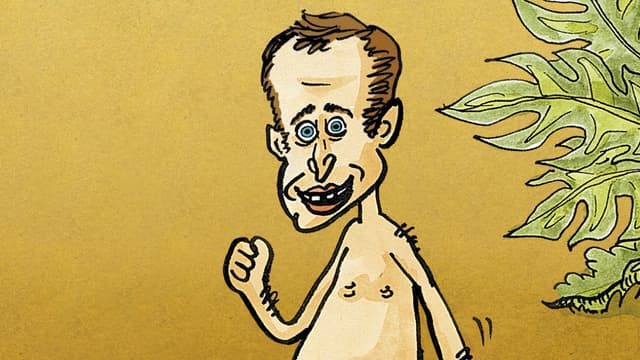 Macron dessiné par Jul dans Silex and the City