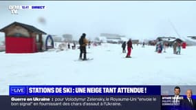 À Samoëns, en Haute-Savoie, le retour de la neige fait du bien au moral des saisonniers