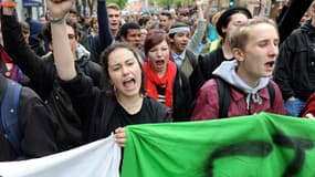 Une manifestation contre le projet de loi travail, à Toulouse, le 3 mai 2016. (Photo d'illustration)