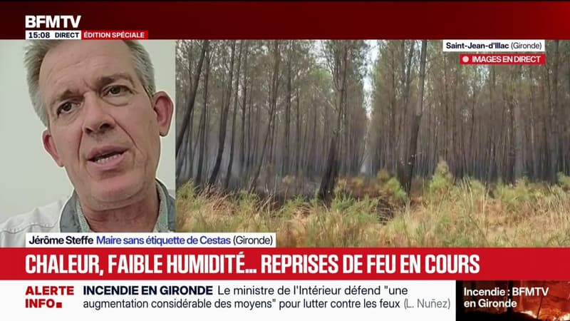 Incendies en Gironde: le maire de Cestas appelle à "coordonner" l'aide aux sinistrés