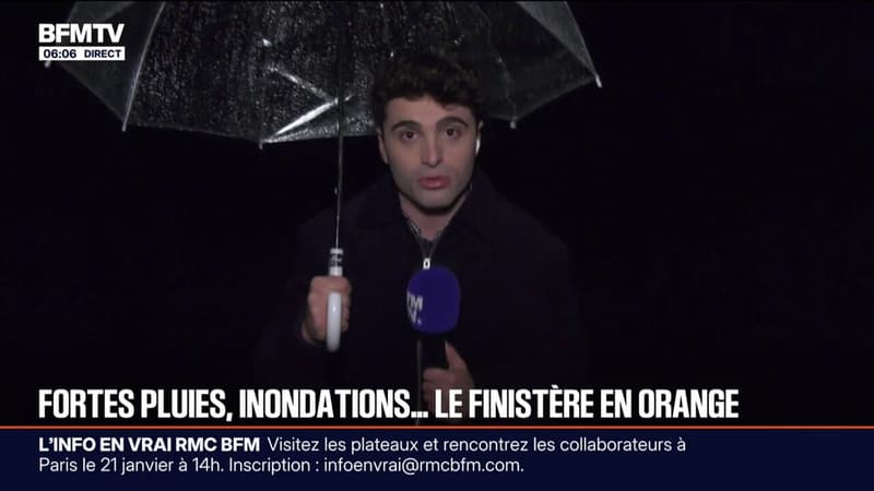 Le Finistère placé en vigilance orange pluie-inondation