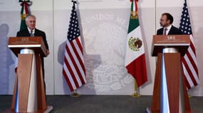 Le secrétaire d'État américain Rex Tillerson et le ministre des Affaires étrangères mexicain Luis Videgaray le 23 février 2017