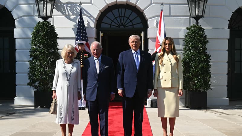Le roi Charles III accueilli par Donald Trump à la Maison Blanche pour apaiser les relations entre Londres et Washington