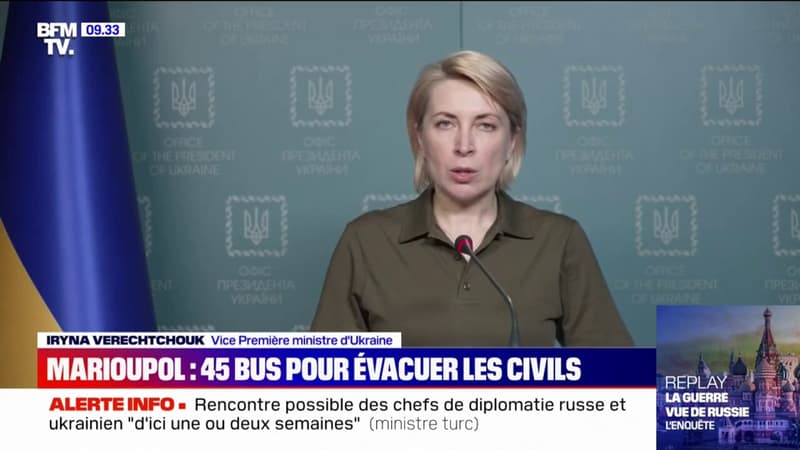 Couloirs humanitaires à Marioupol: le gouvernement ukrainien envoie 45 bus pour évacuer les civils
