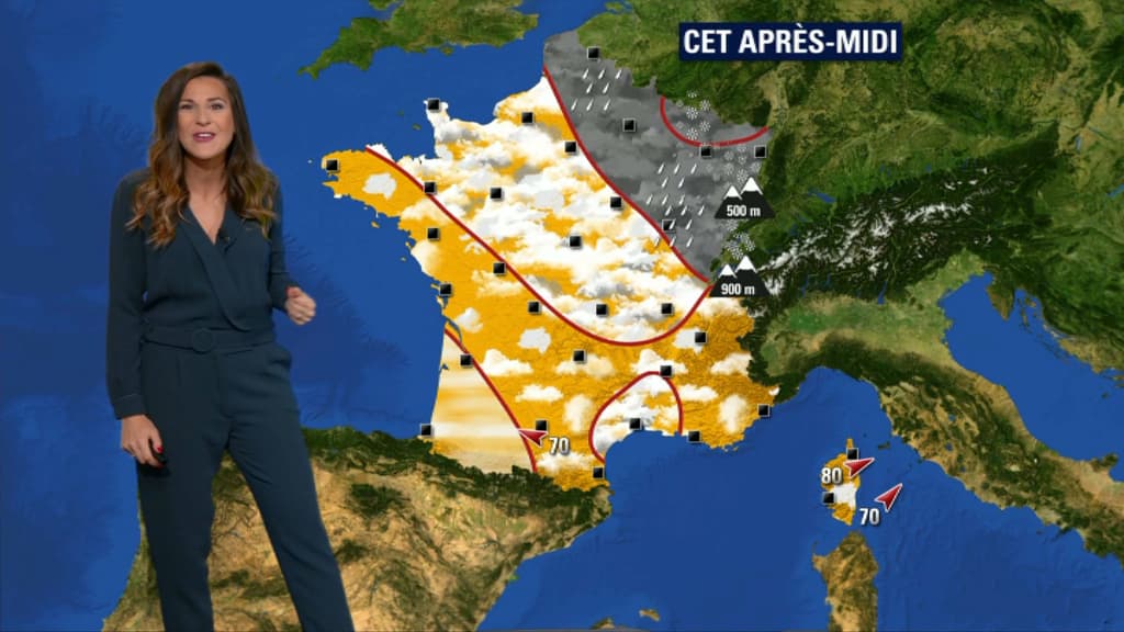 Le temps mardi après-midi