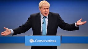 Boris Johnson lors du Congrès du Parti conservateur, le 2 octobre
