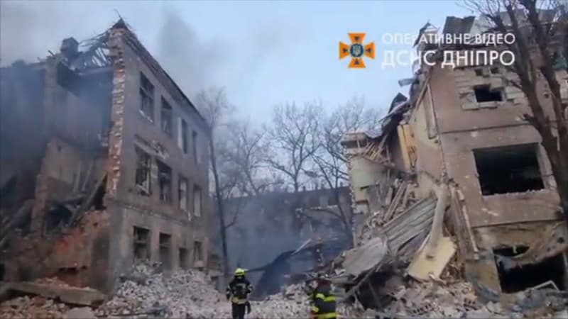 Guerre en Ukraine: des frappes russes visent des civils à Dnipro, jusqu'à présent épargnée
