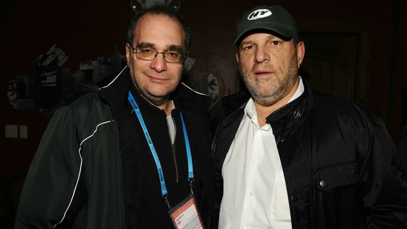 Bob Weinstein (à gauche) et son frère Harvey Weinstein (à droite) à Park City en janvier 2011