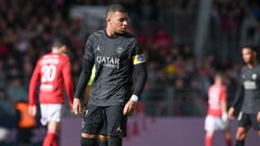 Kylian Mbappé lors de Brest-PSG le 29 octobre 2023