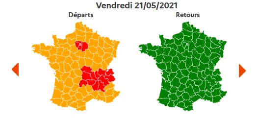 La journée est classée orange au niveau national et rouge en Ile-de-France et Auvergne-Rhône-Alpes.