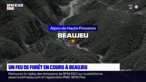 Alpes-de-Haute-Provence: le feu de forêt à Beaujeu toujours en cours ce mardi matin