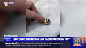 Un plongeur retrouve une bague perdue en 1977 et il réussit à retrouver son propriétaire