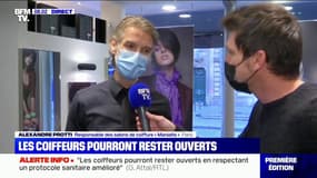 "C'est une très très belle nouvelle." Le soulagement de ce coiffeur qui va pouvoir laisser son salon ouvert