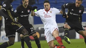 Mouctar Diakhaby, Maxime Gonalons, Samir Nasri et Corentin Tolisso