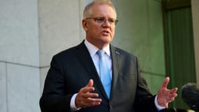 Le Premier ministre australien Scott Morrison à Canberra, le 17 août 2021