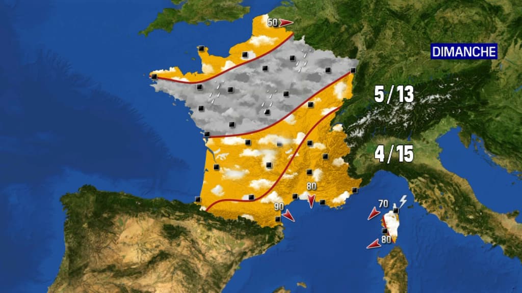 Prévisions météo dimanche 7 novembre 2021 Prévisions météo dimanche 7 novembre 2021