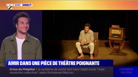 Amir se confie sur BFMTV sur son seul en scène où il incarne Alfred Nakache, le "nageur d'Auschwitz"