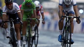 Cavendish (à gauche) n'a rien pu faire face à Kittel (à droite)