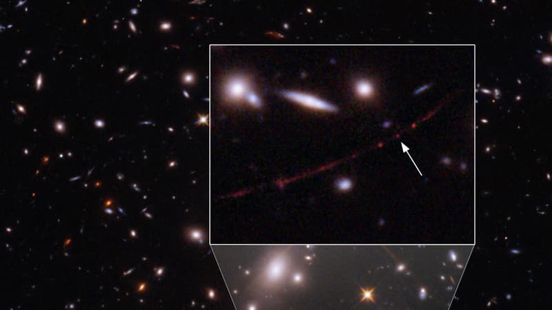 L'étoile baptisée Earendel détectée par le télescope spatial Hubble.