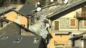 A Valdeblore, les toits ont été soufflés par le vent