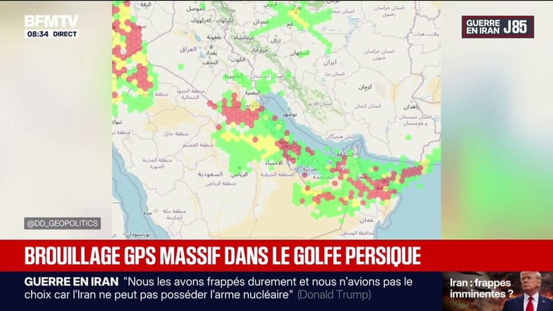 Guerre au Moyen-Orient: un brouillage GPS massif dans le Golfe persique