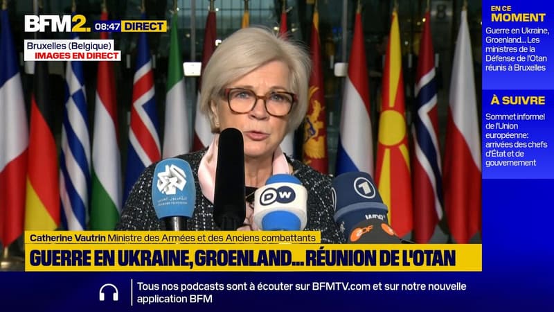 "Les Ukrainiens sont les leaders en matière de production de drones", souligne Catherine Vautrin
