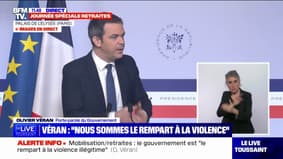 Retraites: Olivier Véran estime qu'il n'y a "pas forcément besoin de médiation" pour parler avec l'intersyndicale