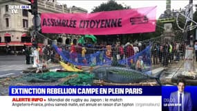 Depuis lundi, des manifestants pour le climat bloquent le quartier du Châtelet