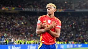 Lamine Yamal lors du match Espagne-France (5-4, Ligue des Nations), le 5 juin 2024