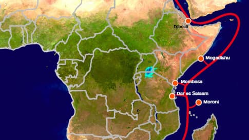 Le câble EASSy mesure près de 10 000 km.