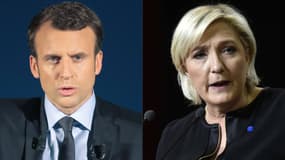 Emmanuel Macron et Marine Le Pen.