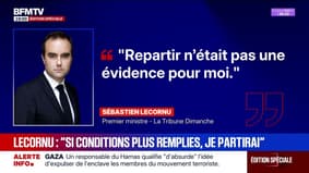 Reconduction de Sébastien Lecornu à Matignon: le Premier ministre donne sa première interview à La Tribune Dimanche, il déclare notamment que "repartir n'était pas une évidence" pour lui