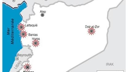 CONTESTATION DANS PLUSIEURS VILLES DE SYRIE