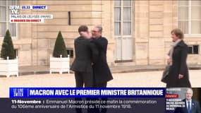 Cérémonie du 11-Novembre: le Premier ministre britannique Keir Starmer vient d'arriver à l'Élysée