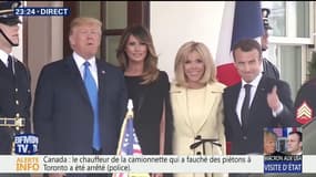 Emmanuel Macron accueilli par Donald Trump à la Maison Blanche