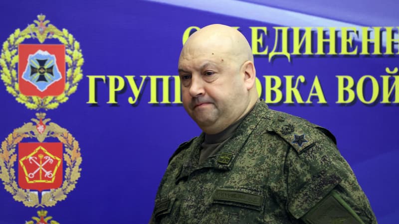 Le général Sergueï Sourovikine lorsqu'il commandait l'offensive russe en Ukraine, le 17 décembre 2022.