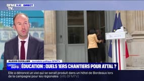 Gabriel Attal se rend dans une école touchée par les récentes émeutes pour son premier déplacement en tant que ministre de l'Éducation nationale