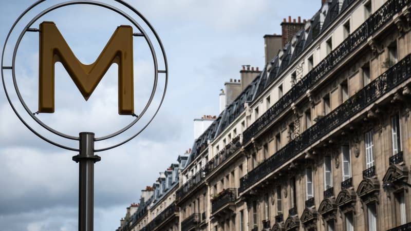 Photo d'illustration du métro parisien.