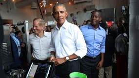 L'ancien président américain Barack Obama à Miami ce vendredi.