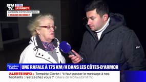 Tempête Ciaran: "Ça souffle tellement que mes vitres claquent" affirme cette habitante de Lannion, dans les Côtes-d'Armor