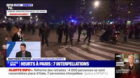 Manifestation à Paris: 7 personnes interpellées parmi les 4.000 rassemblées ce samedi
