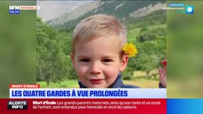 Mort d'Émile : les quatre gardes à vue prolongées