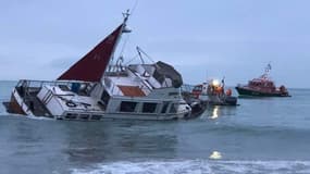Un bateau en difficulté proche du large de Saint-Martin-de-Bréhal en décembre 2023
