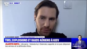 Ukraine: un immeuble résidentiel touché par un missile à Kiev 