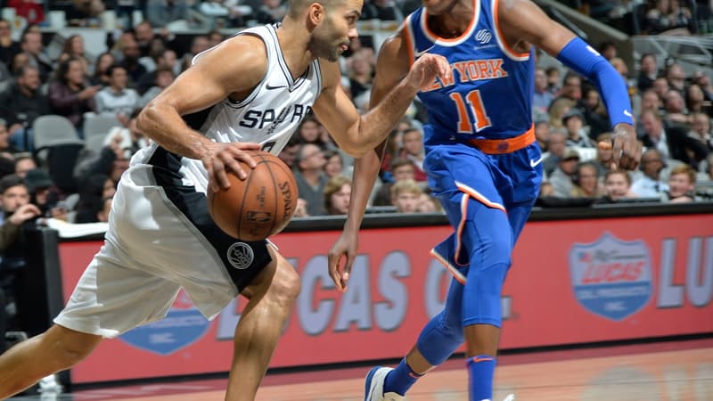 Tony Parker et Frank Ntilikina
