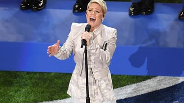 Pink à la mi-temps du SuperBowl, le 4 février 2018 à Minneapolis